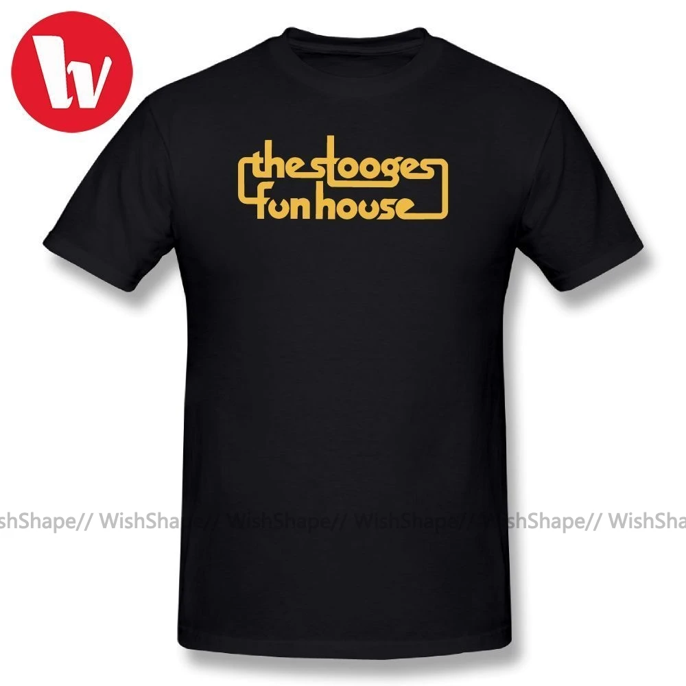 Iggy Pop T Shirt Stooges Zábava Dom List Tlač Tee Tričko Muž Bavlna T-Shirt Vytlačené Mužov Bežné Tričká S Krátkymi Rukávmi