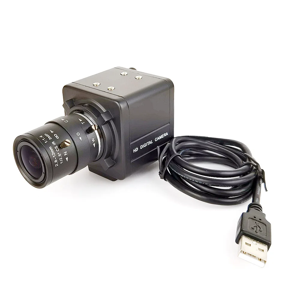 SMTKEY HD USB Priemyselné Box Kamera 2.8-12 / 5-50mm Varifokálny objektív, CS Vnútri Dohľadu USB Kamera Webkamera
