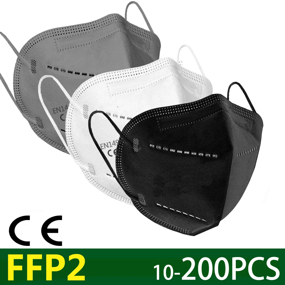 FFP2 Masku, Ochranné KN95 FPP2 Prachu Masku na Tvár Filter, 6-Vrstvový Úst Maske Kryt Opakovane Respirátor Prachu Maske Rýchlo shiping