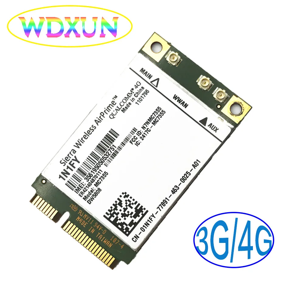 MC7355 DW5808 1N1FY Sierra Wireless Mini PCIE 4G UMTS,HSDPA,HSPA+,LTE,1xRTT,EVDO Rev A,GSM,GPRS pre DELL