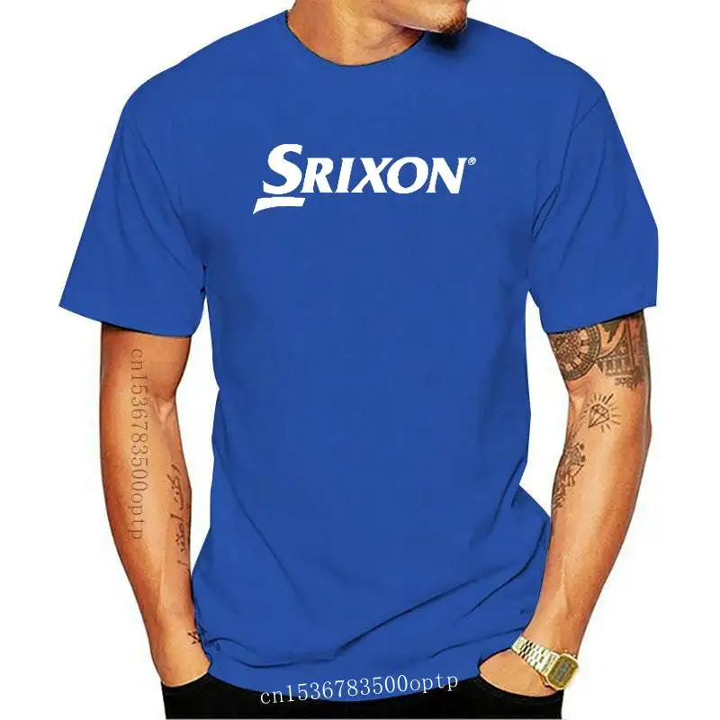 Nové Srixon Logo Krátky Rukáv Pánske Čierne Tričko Veľkosť S na 5XL
