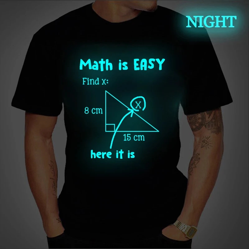 Muži Tričko Matematika Je Jednoduché, je To Tu, to Je Sranda Učiteľ Matematiky Študentské Listy Mužské Tričko v Lete Presvetlený Tees Streetwear T-shirt