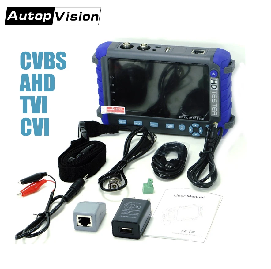 IV8C CCTV kamery monitor Professional CCTV testovací nástroj 5 Palcový displej 8MP AHD TVI 8MP CVI CVBS CCTV Kamery Tester Monitor PTZ