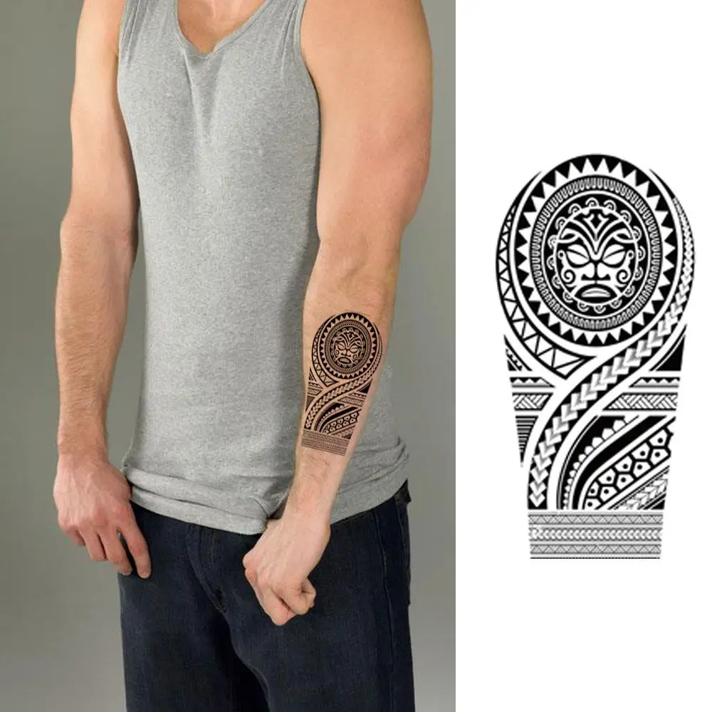 Muži Rôzne Jednoduché Použitie Módne Čierne A Biele Geometrického Umenia Dočasné Tetovanie Falošné Tetovanie