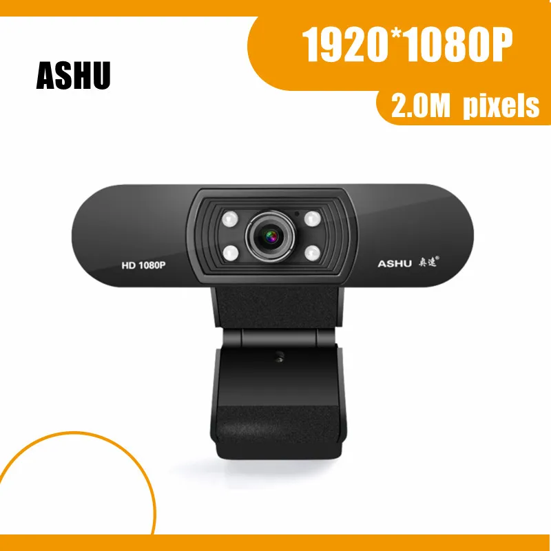 Kamera 1080P, HDWeb Kamera so zabudovanou HD Mikrofón 1920 x 1080p USB Plug n Play Web Cam, Širokouhlé Video