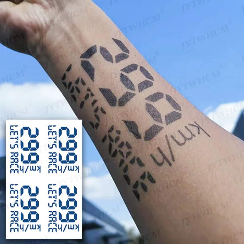Semi-permanentné Nepremokavé Dočasné Tetovanie Nálepky Nový Štýl 10-15 Dní Flash Tetovanie Falošné Body Art Tatto pre Mužov, Ženy, Dievčatá Obrázok 0 
