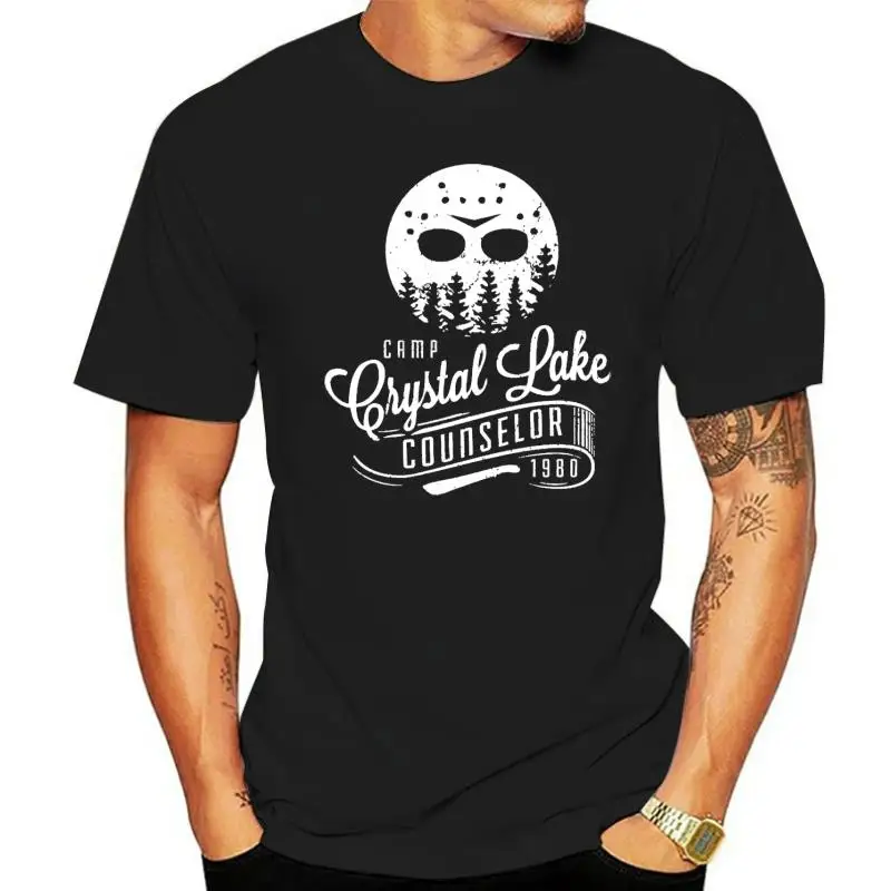Tábor Crystal Lake Poradca unisex tričko bojovník sekající niečím horor film ventilátor t-shirt mužov tričko
