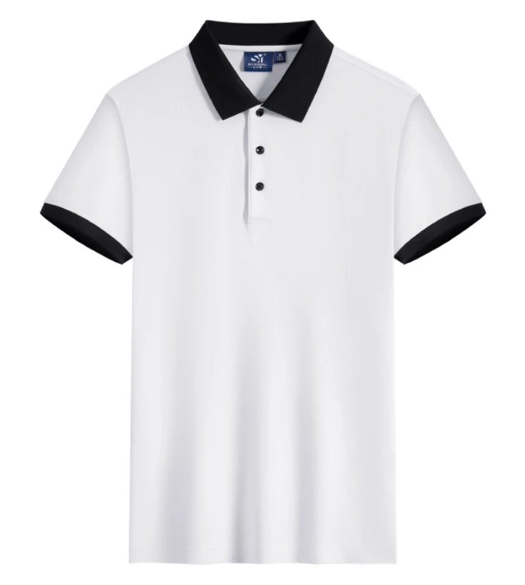 letné farbou Klope T-shirt krátkym rukávom s logom cool a priedušná pracovný odev Mužov Krátke L3