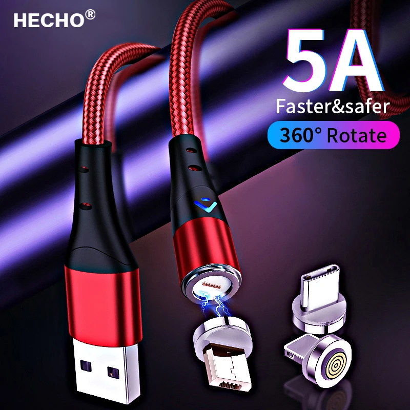 5A Magnetické USB Typu C Kábel SFC pre Huawei 3A Rýchle Nabitie pre iPhone Xiao Samsung OPPO Microusb Magnet USB Kábel pre Android