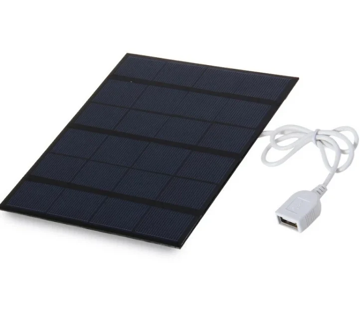 3.5 W USB Solárna Mobilná Nabíjačka pre Mobilné Napájanie 6V Solárna Nabíjačka Polykryštalických Solárnych Buniek Solárny Panel