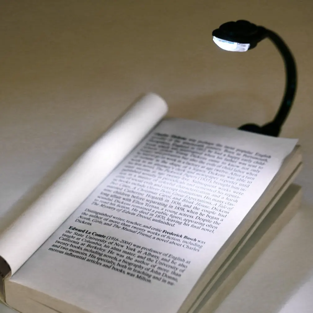 Mini Prenosné Študentské Koľaje Svetlá Clip-On Self Brániť Baterka Knihy Svetlo Notebook Biele LED Knihy, Lampa na Čítanie Obrázok 3 