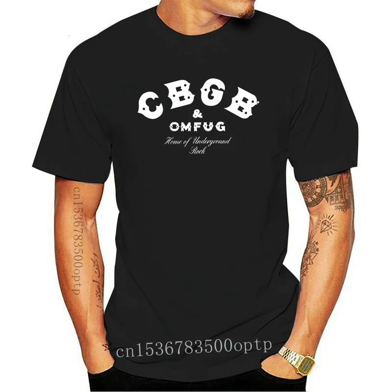 Nová Značka 2021 2021 Lete Mens Krátke ÚRADNÉ CBGB OMFUG Logo Domov Podzemných Rock pánske T-Shirt Roztomilý Tričká