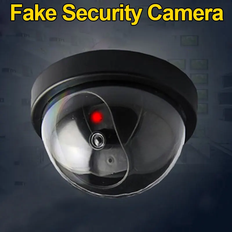 Simulované Bezpečnostné Kamery Falošné Dome Figuríny Fotoaparát s Bleskom LED Svetlo NK-Nakupovanie Obrázok 4 