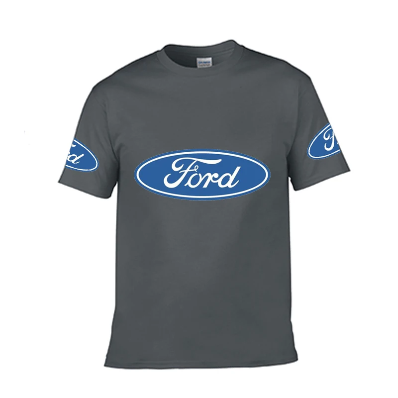 Letné Mens T-Shirt Ford Logo Tlačiť Bežné Krátky Rukáv Muži Móda Harajuku Kvalitné Unisex Tričko Euro Veľkosť