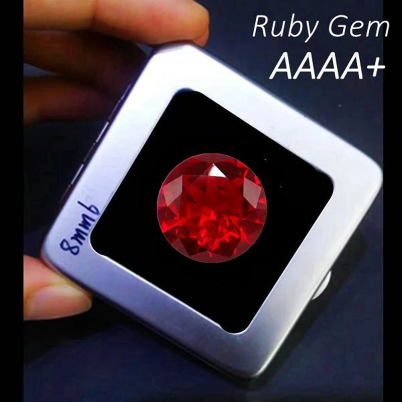 12.0 mm Veľké Red Ruby Kameň, Drahokam, Korund Syntetické Drahokamy Kolo Skvelý Strih Korálky Pre Šperky Robiť