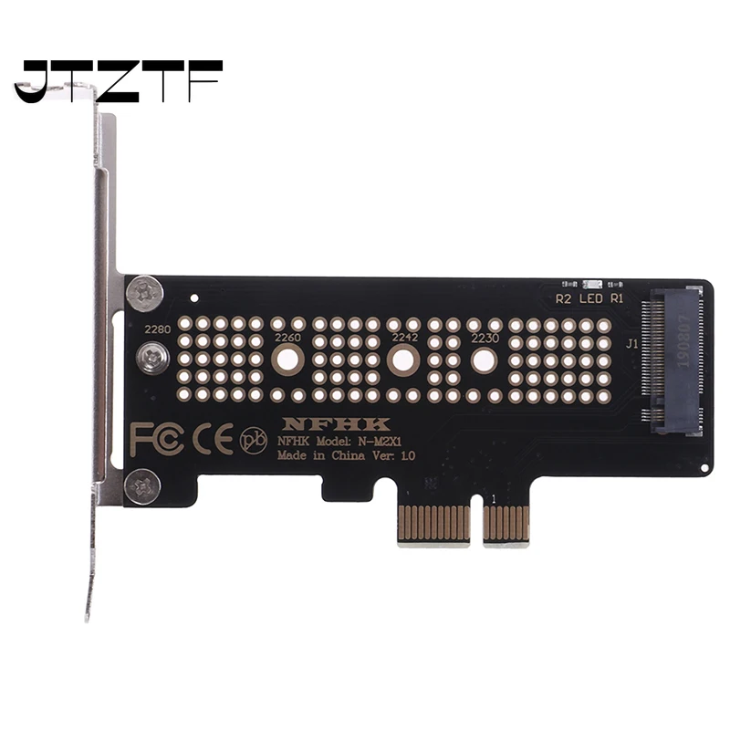 JTZTF NVMe PCIe M. 2 NGFF SSD Do PCIe X1 Karty Adaptéra PCIe X1 M. 2 Karta s Držiakom