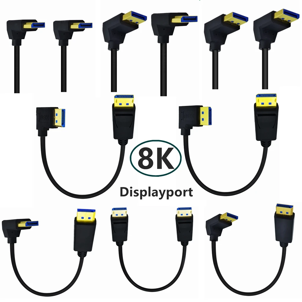 Displayport Kábel 1.4 DP na DP Kábel 4K 8K 144Hz 165Hz Display Port Adaptér pre apple tv box xbox série x Projektory 0,3 m 0,5 m