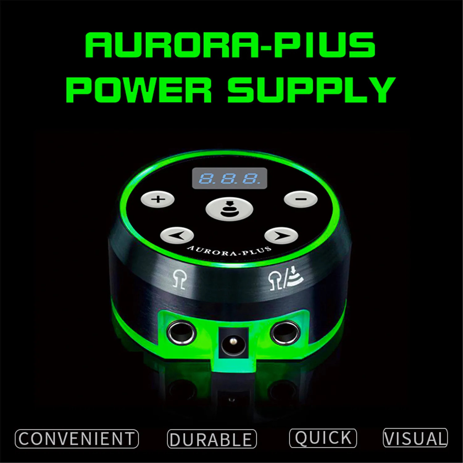 Nový Aurora Plus Tetovanie Napájanie Upgrade Digitálny LCD Napájanie Pomocou sieťového Adaptéra Mini LED Dotykový panel Tetovanie Dodávky
