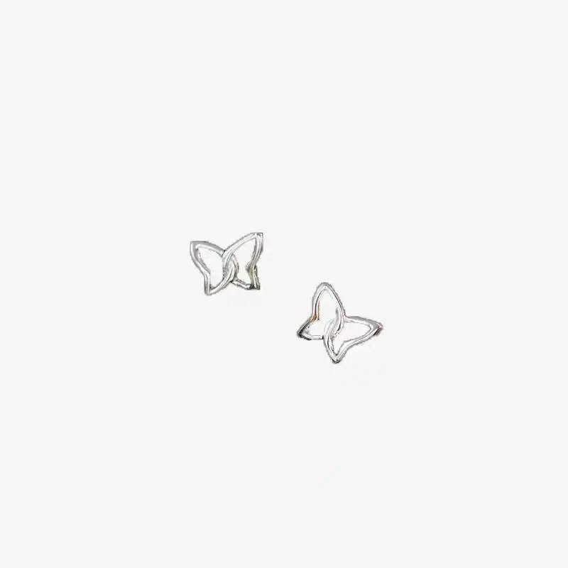 Nové Trendy Stud Náušnice Pre Ženy Kórejský Módne Duté Motýľ Geometrické Sladké Nádherné Malé Piercing Šperkov, Veľkoobchod Obrázok 5 