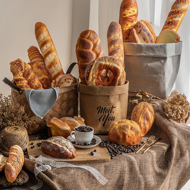 Umelé Falošné Chlieb Ozdoby Francúzska Bageta Tortu Deti Kuchyňa Hračka Šišky Šišky Simulácia Raž Toast Chlieb Rekvizity Model