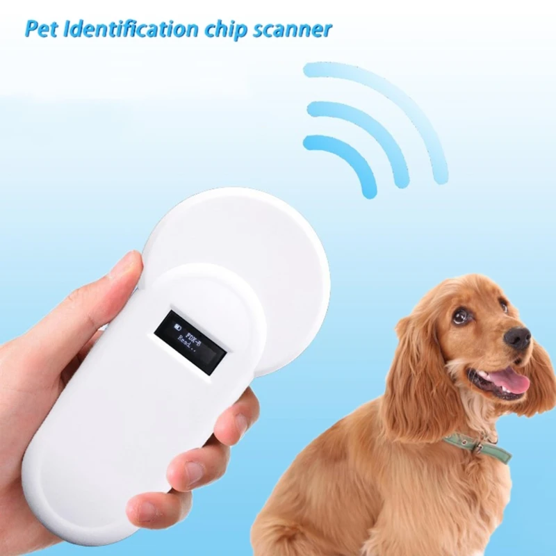Odolné Zvierat Pet ID Mikročip Reader Mikročip Skener Čítanie Vzdialenosti 15 cm 450mAh Batérie USB Nabíjateľné pre Sledovanie