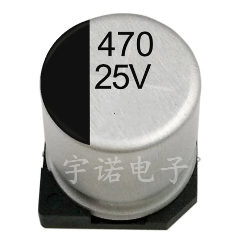 10pcs 25V470UF Elektrolytické Kondenzátory 10*10.5 mm SMD Hliníkové Elektrolytické Kondenzátory 470 Uf 25V Veľkosť：10 x 10.5（MM）