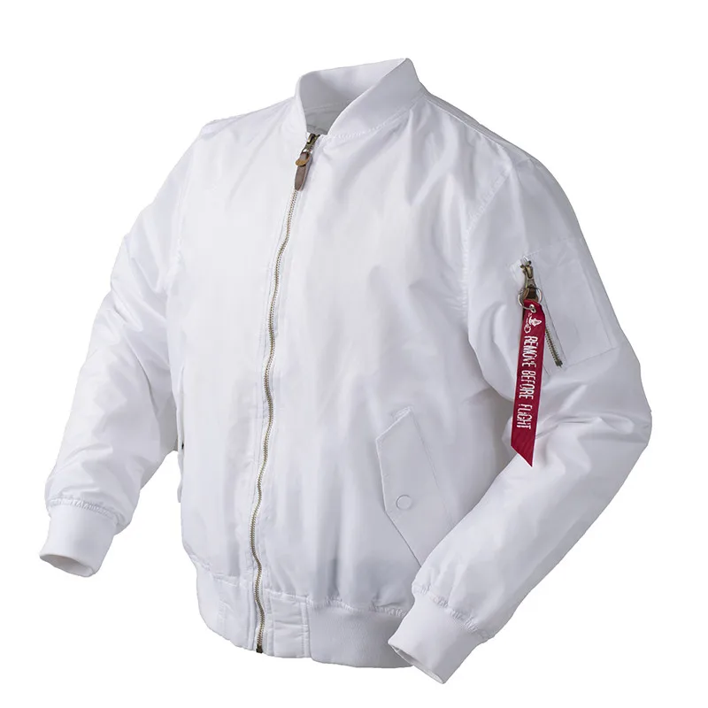 2020 Jeseň Tenké Biele bomber Ma1 letu dážď windbreaker nepremokavé varsity letterman air force baseballová bunda pre mužov/ženy