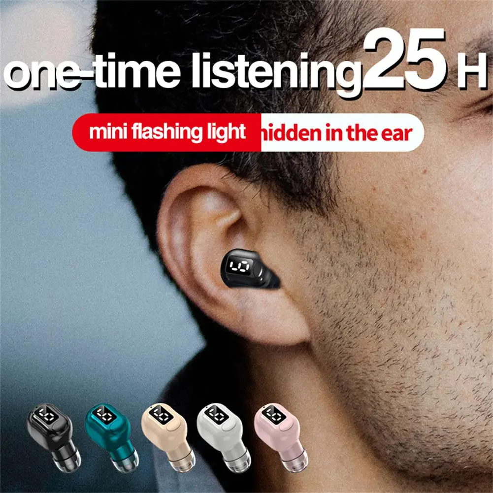 Bluetooth-kompatibilné Slúchadlá Bezdrôtové Slúchadlá Mini Jedného In-ear Music headset Neviditeľné Business Slúchadlá Pre Xiao Huawei