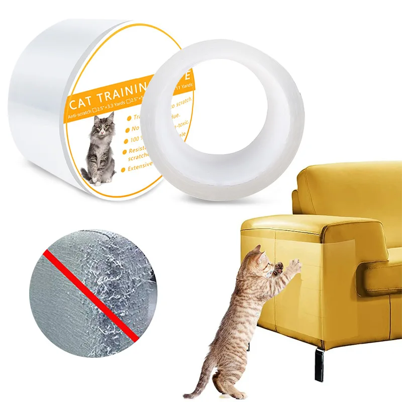 Cat Scratch Chránič Nábytok Stráže Anti-Scratch Pásku Roll Mačky Poškriabaniu Gauč Prevencie Jasné, Nálepky Praktické Pet Produktov