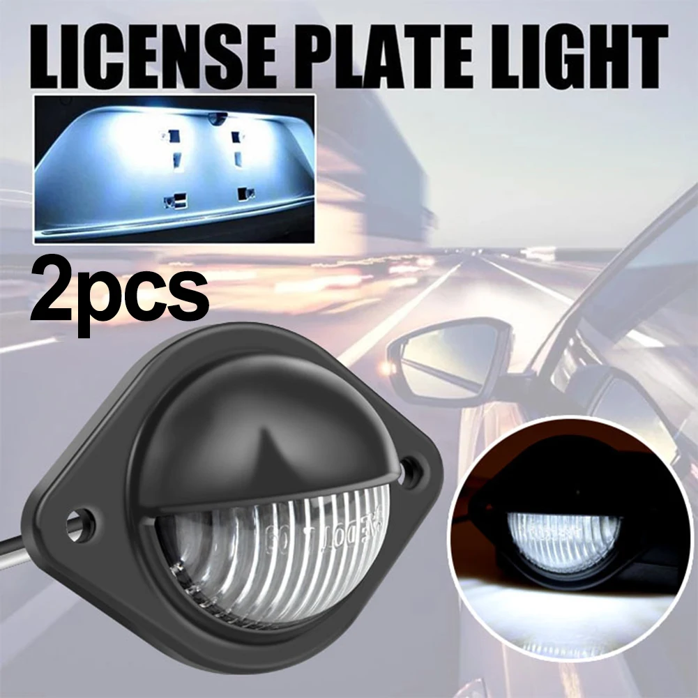 2 KS 3 LED Auto Licenčné Číslo Doska Svetlo Pre SUV Nákladných Prívesov Van Tag Krok Lampa Bielej Žiarovky Auto Produkty špz Osvetlenie